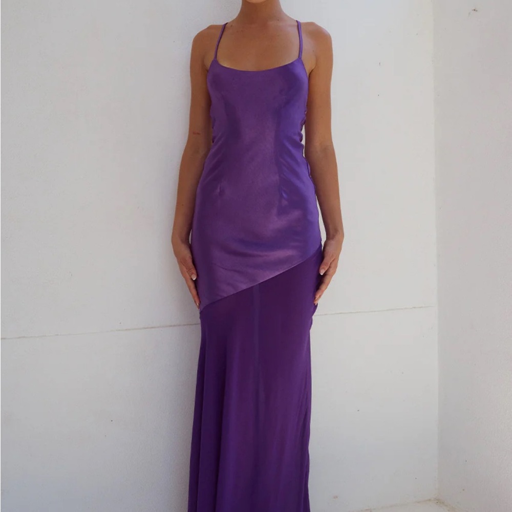 Runaway the Label Purple Samani Maxi Dress size small